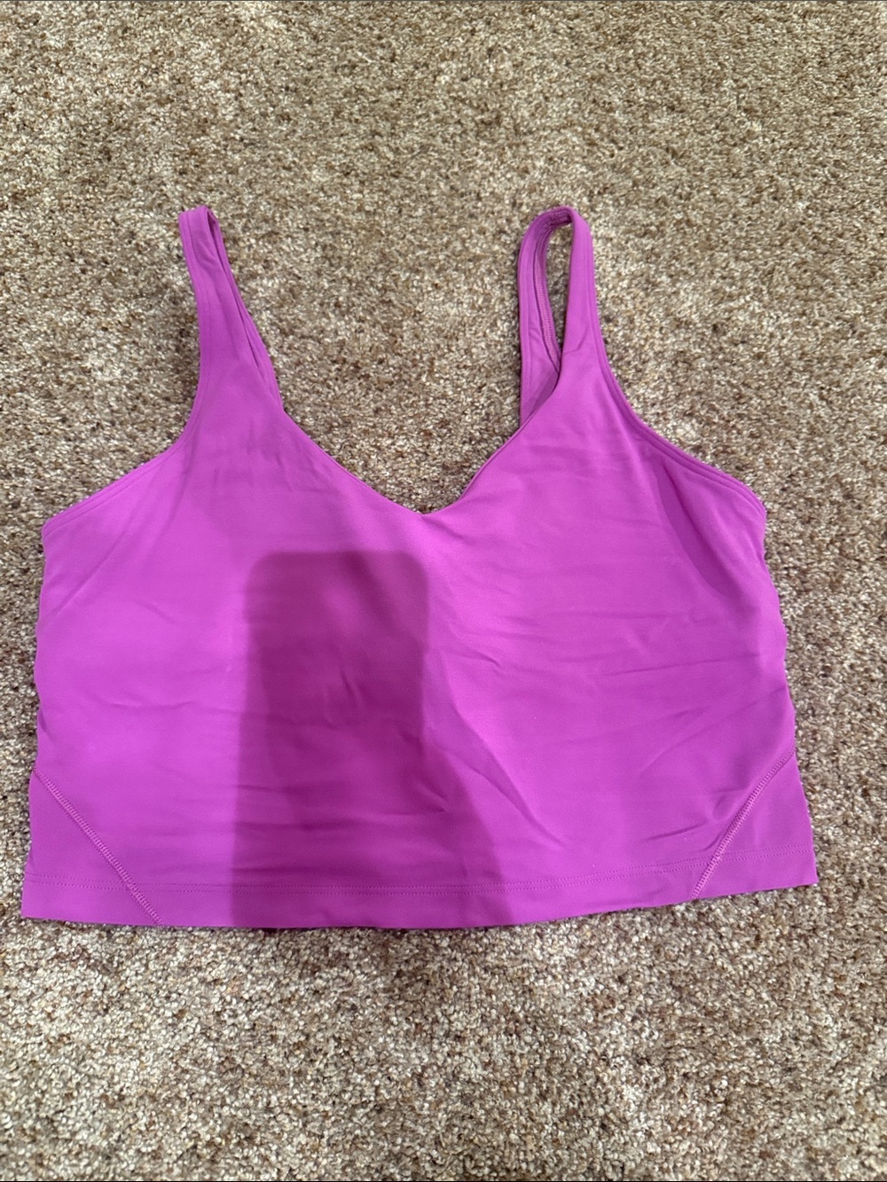 lululemon athletica Fuchsia Racerback Crop Tank